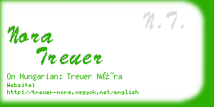 nora treuer business card